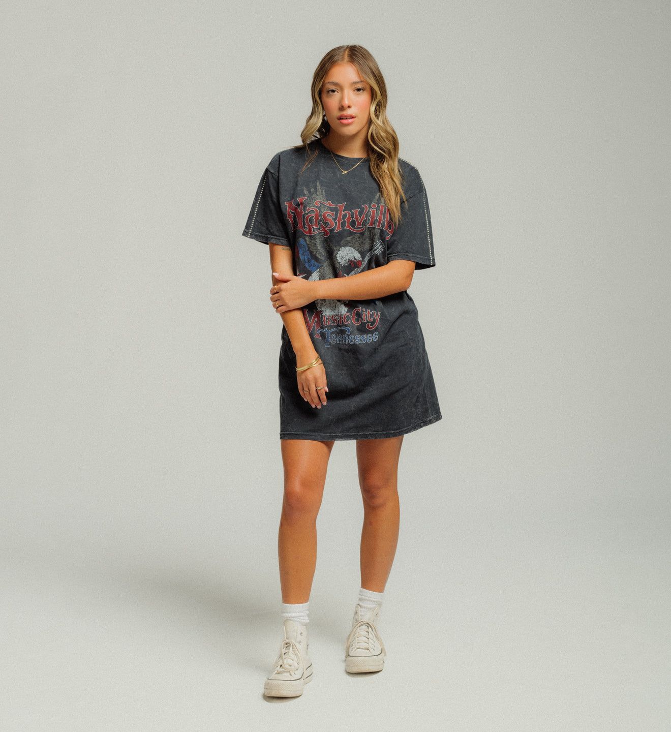 Music City Usa Shirt Dress - American Highway